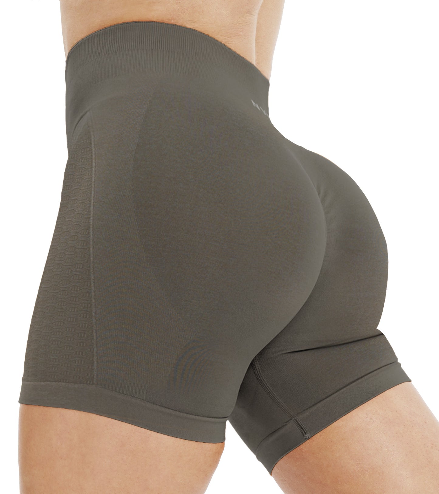 NEWVISISTER NVS Workout Shorts Women Amplify Contour Seamless Scrunch Butt Gym Shorts High Waisted Yoga Athletic Booty Bike Shorts