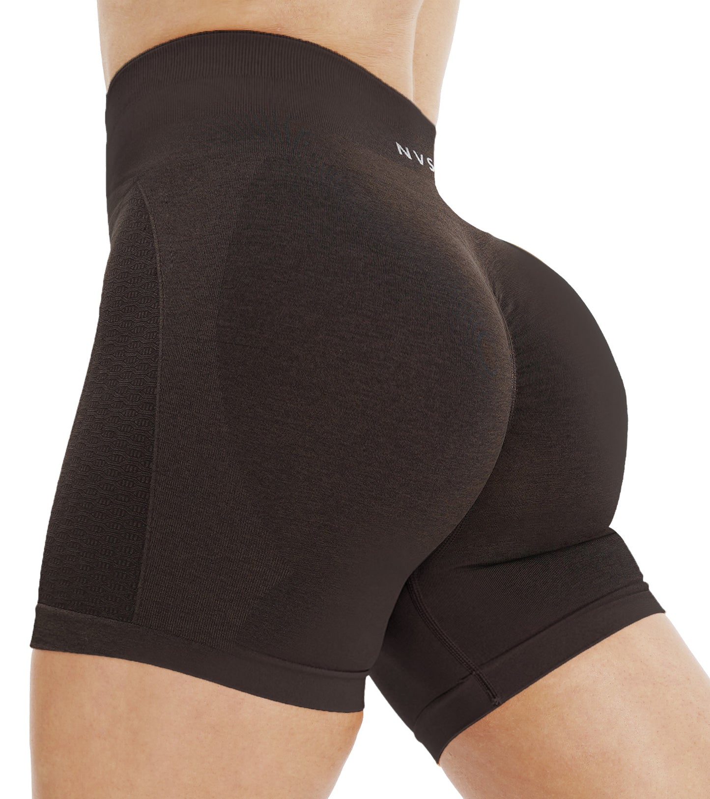 NEWVISISTER NVS Workout Shorts Women Amplify Contour Seamless Scrunch Butt Gym Shorts High Waisted Yoga Athletic Booty Bike Shorts